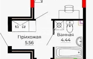 Продажа 1-комнатной квартиры, 44.1 м², ул. Серкебаева, дом  22 - Продажа  однокомнатных квартир в Астане без посредников