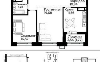 Продажа 2-комнатной квартиры, 62.6 м², ул. Райымбек батыра, дом  2 стр - Продажа  двухкомнатных квартир в новостройках Астаны без посредников с фото