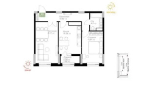 Продажа 2-комнатной квартиры, 66.2 м², ул. Молдагалиева, дом  3 - Продажа  двухкомнатных квартир в новостройках Астаны