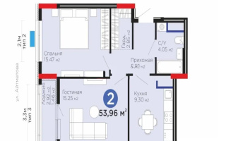 Продажа 2-комнатной квартиры, 53.96 м² - Продажа двухкомнатных квартир в Астане - страница 9