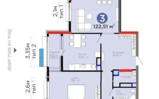 Продажа 3-комнатной квартиры, 123 м², ул. Рыскулова, дом  3 - Продажа  трехкомнатных квартир в Астане