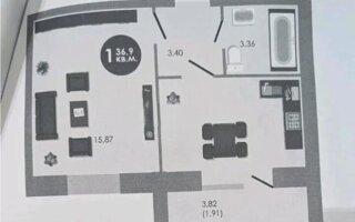 Продажа 1-комнатной квартиры, 38.9 м² - Продажа однокомнатных квартир от собственников в Астане