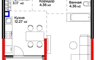 Продажа 1-комнатной квартиры, 43 м², Кульджинский тракт, дом  9/6а - Продажа  однокомнатных квартир в новостройках Алматы