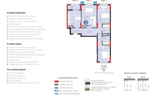 Продажа 3-комнатной квартиры, 90.6 м², ул. Е-796, дом  1 стр - Продажа квартир в Астане