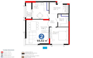 Продажа 2-комнатной квартиры, 66.62 м², пр. Аль-Фараби, дом  3 - Продажа  двухкомнатных квартир в Астане