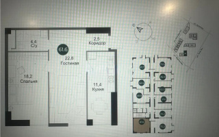 Продажа 2-комнатной квартиры, 61.6 м², ул. Ауэзова, дом  3/2 стр - Продажа квартир в новостройках Алматы без посредников