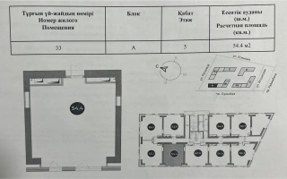 Продажа 2-комнатной квартиры, 54.4 м², пр. Суюнбая, дом  15в - Продажа квартир в новостройках Алматы без посредников