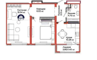 Продажа 2-комнатной квартиры, 56.35 м² - Продажа двухкомнатных квартир в р-не Есиль Астаны