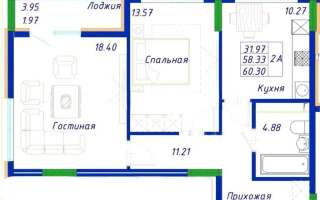 Продажа 2-комнатной квартиры, 60.3 м², ул. Байтурсынова, дом  16 стр - Продажа  двухкомнатных квартир в Астане с фото
