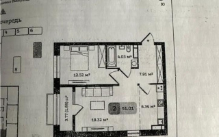 Продажа 2-комнатной квартиры, 51.01 м², ул. Туркестан, дом  115 - Продажа квартир в Алматы