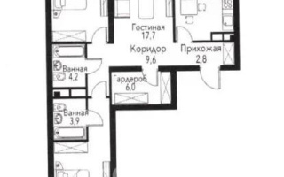 Продажа 3-комнатной квартиры, 91.6 м², пр. Рыскулова, дом  2б/2 - Продажа квартир в новостройках Алматы