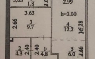 Продажа 1-комнатной квартиры, 39 м², ул. Нажимеденова, дом  30/1 - Продажа квартир в Астане