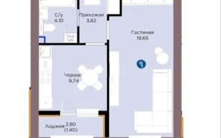 Продажа 1-комнатной квартиры, 38.51 м² - Продажа однокомнатных квартир в Казахстане - страница 49