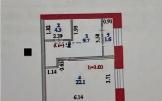 Продажа 1-комнатной квартиры, 42 м²