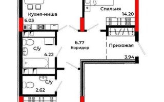 Продажа 3-комнатной квартиры, 76.33 м², ул. Казыбек би, дом  41/1 - Продажа квартир в новостройках Астаны без посредников