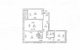 Продажа 3-комнатной квартиры, 88.7 м²