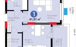 Продажа 1-комнатной квартиры, 45 м² - Продажа однокомнатных квартир от собственников в Астане - страница 9