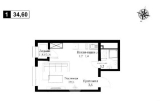 Продажа 1-комнатной квартиры, 34.6 м² - Продажа однокомнатных квартир в Казахстане - страница 7
