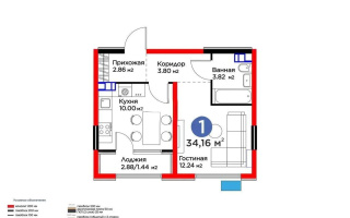 Продажа 1-комнатной квартиры, 34.16 м² - Продажа однокомнатных квартир в монолитно-каркасном доме в Алматы - страница 3