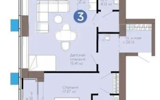 Продажа 3-комнатной квартиры, 75.75 м², ул. Е-899, дом  5/1 - Продажа  трехкомнатных квартир в новостройках Астаны