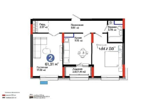 Продажа 2-комнатной квартиры, 61.31 м² - Продажа квартир от собственников в Астане - страница 7