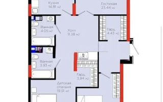 Продажа 3-комнатной квартиры, 110 м²