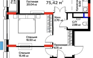 Продажа 3-комнатной квартиры, 75.42 м² - Продажа земельных участков в Абае