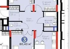 Продажа 3-комнатной квартиры, 80 м², ул. Е-915, дом  19 - Продажа  трехкомнатных квартир в Астане