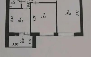 Продажа 2-комнатной квартиры, 58 м² - Продажа двухкомнатных квартир в кирпичном доме в Казахстане