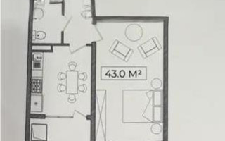 Продажа 1-комнатной квартиры, 43 м² - Продажа однокомнатных квартир от собственников в Алматы