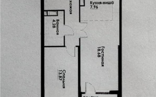 Продажа 2-комнатной квартиры, 54.95 м², ул. Навои, дом  30а/1 - Продажа  двухкомнатных квартир в Алматы