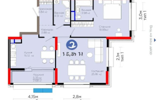 Продажа 2-комнатной квартиры, 78 м², ул. Рыскулова, дом  3 - Продажа квартир в Астане без посредников