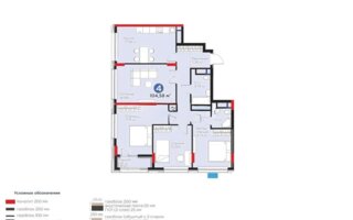 Продажа 4-комнатной квартиры, 104.58 м²
