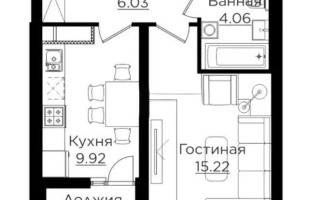 Продажа 1-комнатной квартиры, 37.9 м², пр. Райымбека, дом  162а - Продажа  однокомнатных квартир в новостройках Алматы