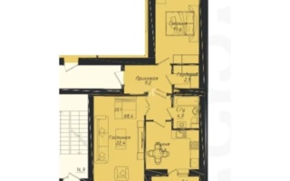 Продажа 2-комнатной квартиры, 68.4 м²
