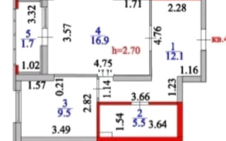 Продажа 1-комнатной квартиры, 45.7 м², пр. Тауелсыздык, дом  25 - Продажа квартир в Астане без посредников