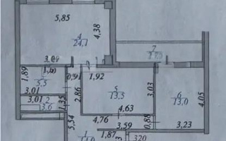 Продажа 3-комнатной квартиры, 80 м², ул. Кенесары, дом  70 - Продажа  трехкомнатных квартир в новостройках Астаны без посредников