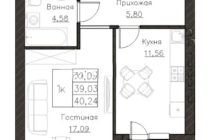 Продажа 1-комнатной квартиры, 40.5 м², ул. Нажимеденова, дом  52б - Продажа квартир в Астане без посредников