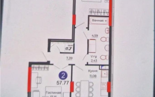 Продажа 2-комнатной квартиры, 58 м², ул. Казыбек би, дом  41/1 - Продажа  двухкомнатных квартир в Астане с фото