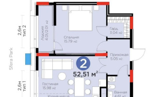 Продажа 2-комнатной квартиры, 52.51 м², пр. Аль-Фараби, дом  3/2 - Продажа  двухкомнатных квартир в новостройках Астаны без посредников