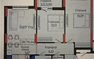 Продажа 3-комнатной квартиры, 70.4 м², пр. Улы Дала, дом  28 - Продажа квартир в Астане