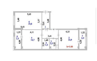 Продажа 2-комнатной квартиры, 75.7 м², ул. Байтурсынова, дом  67 - Продажа  двухкомнатных квартир в Астане с фото