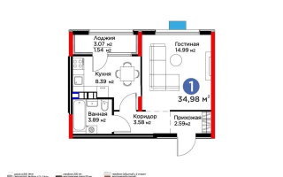 Продажа 1-комнатной квартиры, 35 м², мкр-н Гажайып, дом  31 - Продажа  однокомнатных квартир в новостройках Алматы без посредников