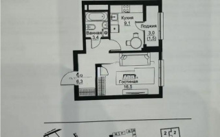 Продажа 1-комнатной квартиры, 36.8 м², ул. Ауэзова, дом  3г/2 - Продажа квартир в Алматы