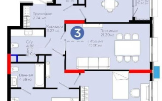 Продажа 3-комнатной квартиры, 98 м², ул. Рыскулова, дом  1/1 - Продажа  трехкомнатных квартир в новостройках Астаны