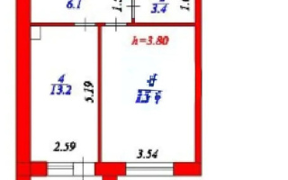 Продажа 1-комнатной квартиры, 42.8 м², ул. Бокейхана, дом  13 стр - Продажа квартир в новостройках Астаны без посредников