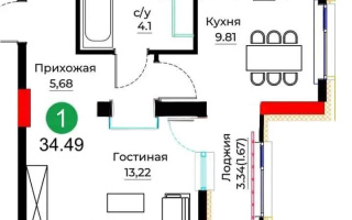 Продажа 1-комнатной квартиры, 35 м², ул. Е-429, дом  26 - Продажа  однокомнатных квартир в Астане