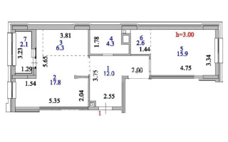 Продажа 3-комнатной квартиры, 61 м², ул. Нажимеденова, дом  54/1 - Продажа  трехкомнатных квартир в Астане