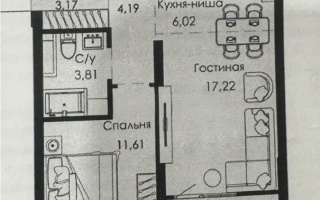 Продажа 2-комнатной квартиры, 45.91 м², ул. Халиуллина, дом  154б - Продажа квартир в Алматы