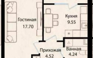 Продажа 1-комнатной квартиры, 38 м², ул. Айтматова, дом  79/1 - Продажа квартир в Казахстане